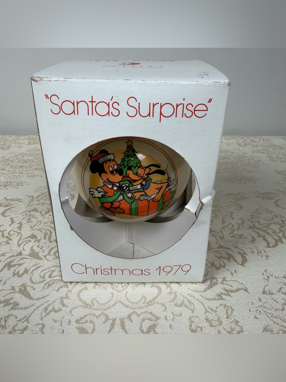 Schmid Vintage Disney Ornament 1979, Mickey, Pluto